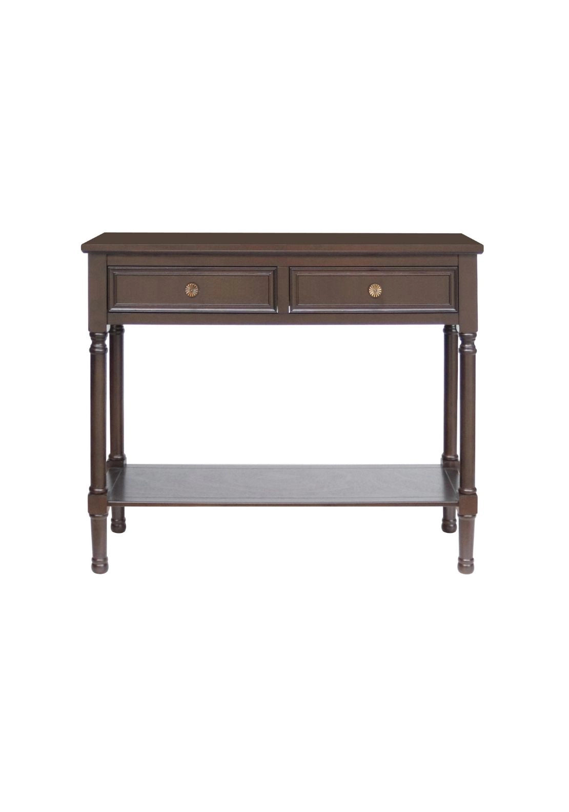 Two Drawer Console Table - Jacobean