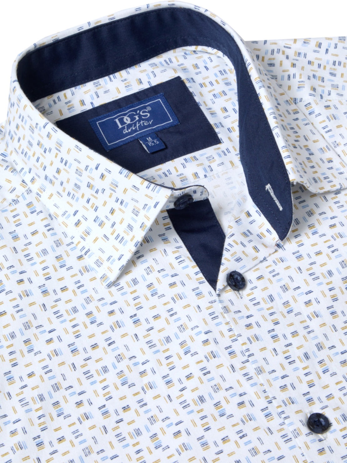 Drifter Short Sleeve Giovanni Shirt With Elastane - Print 2 Shaws Department Stores