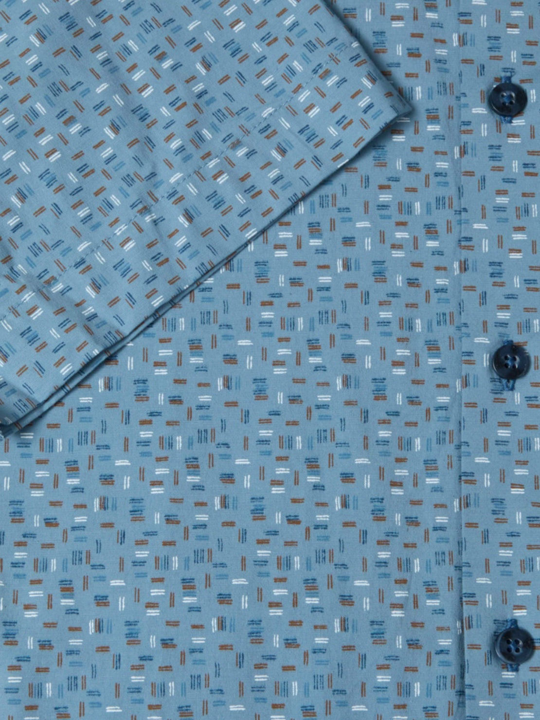 Drifter Short Sleeve Giovanni Print Shirt - Blue 26 3 Shaws Department Stores