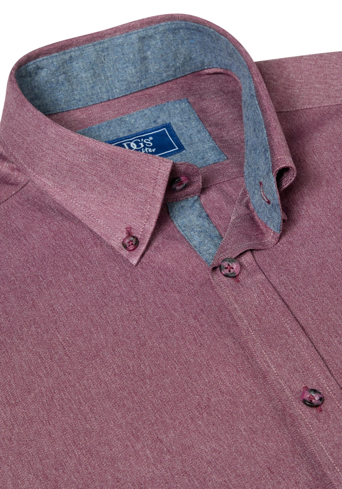 Long Sleeve Plain Shirt - Red