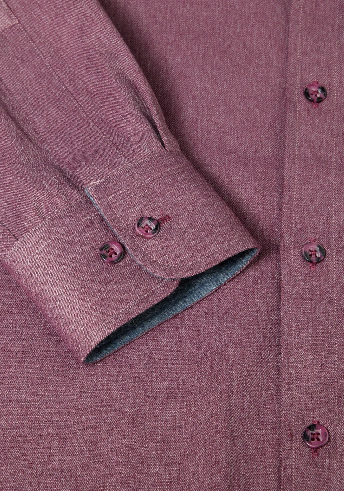 Long Sleeve Plain Shirt - Red