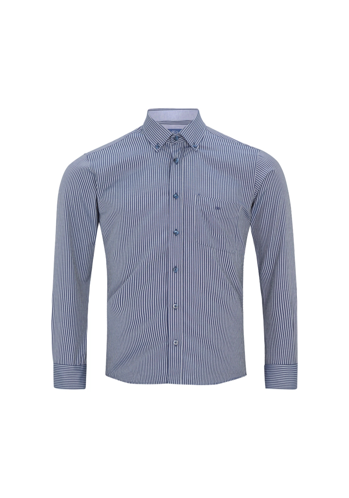 Long Sleeve Stripe Shirt - Navy