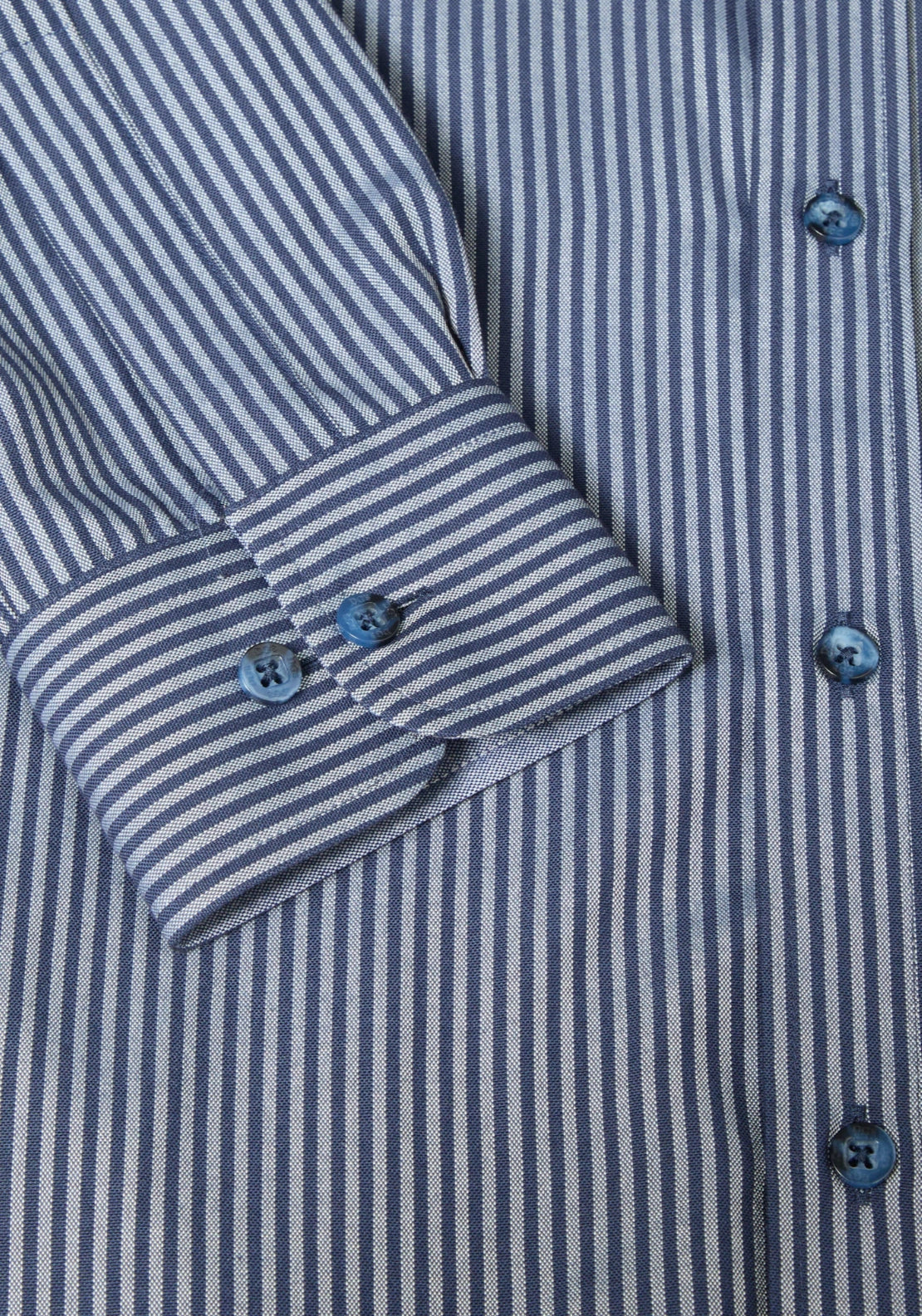 Long Sleeve Stripe Shirt - Navy