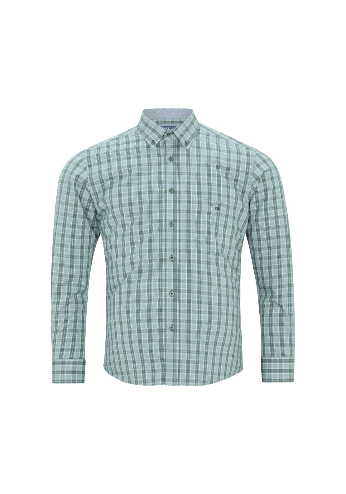 Long Sleeve Check Shirt - Green