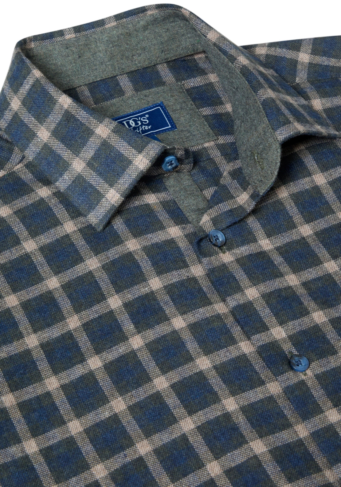 Long Sleeve Brushed Shirt - Green