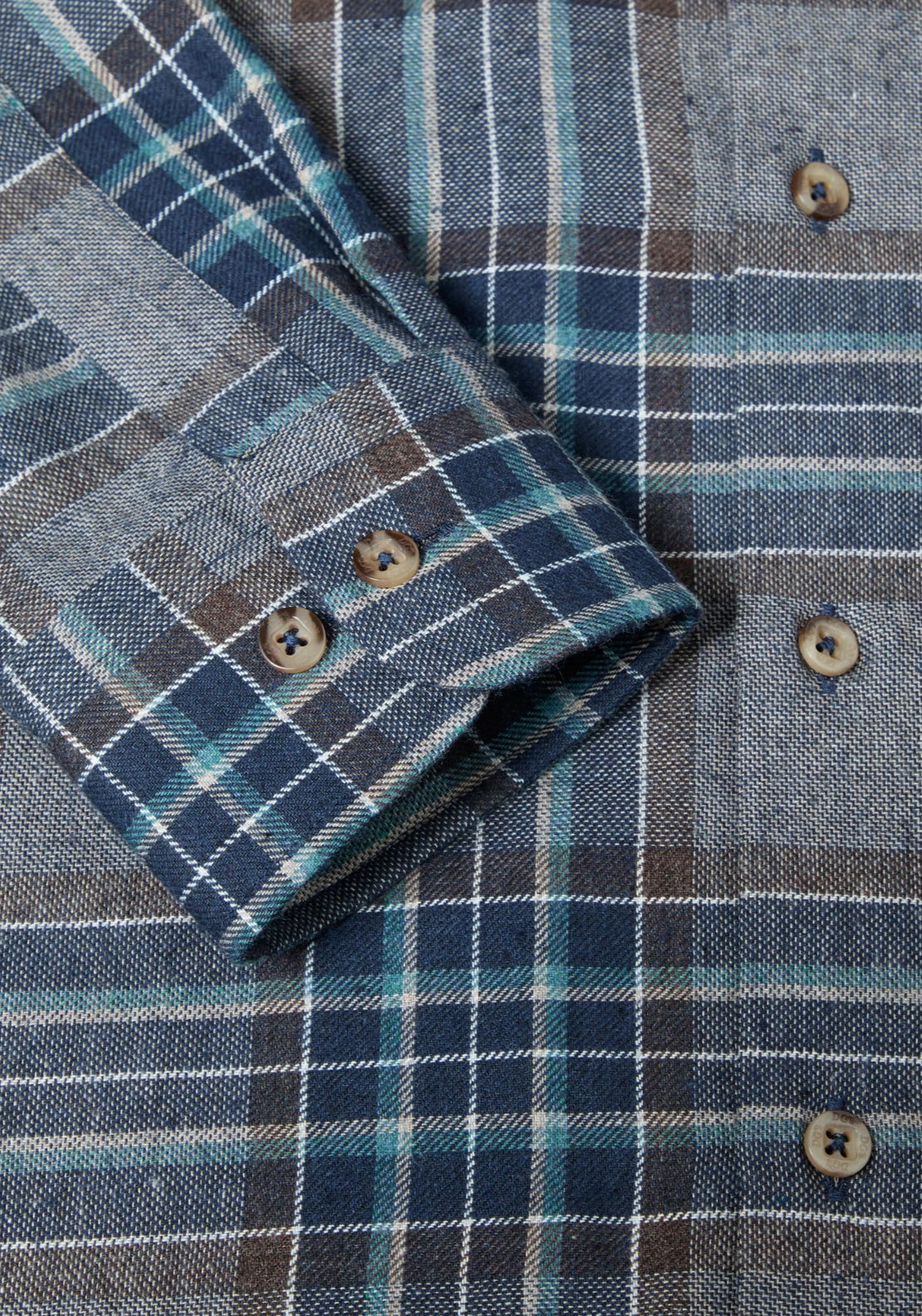 Check Shirt Long Sleeve - Brown