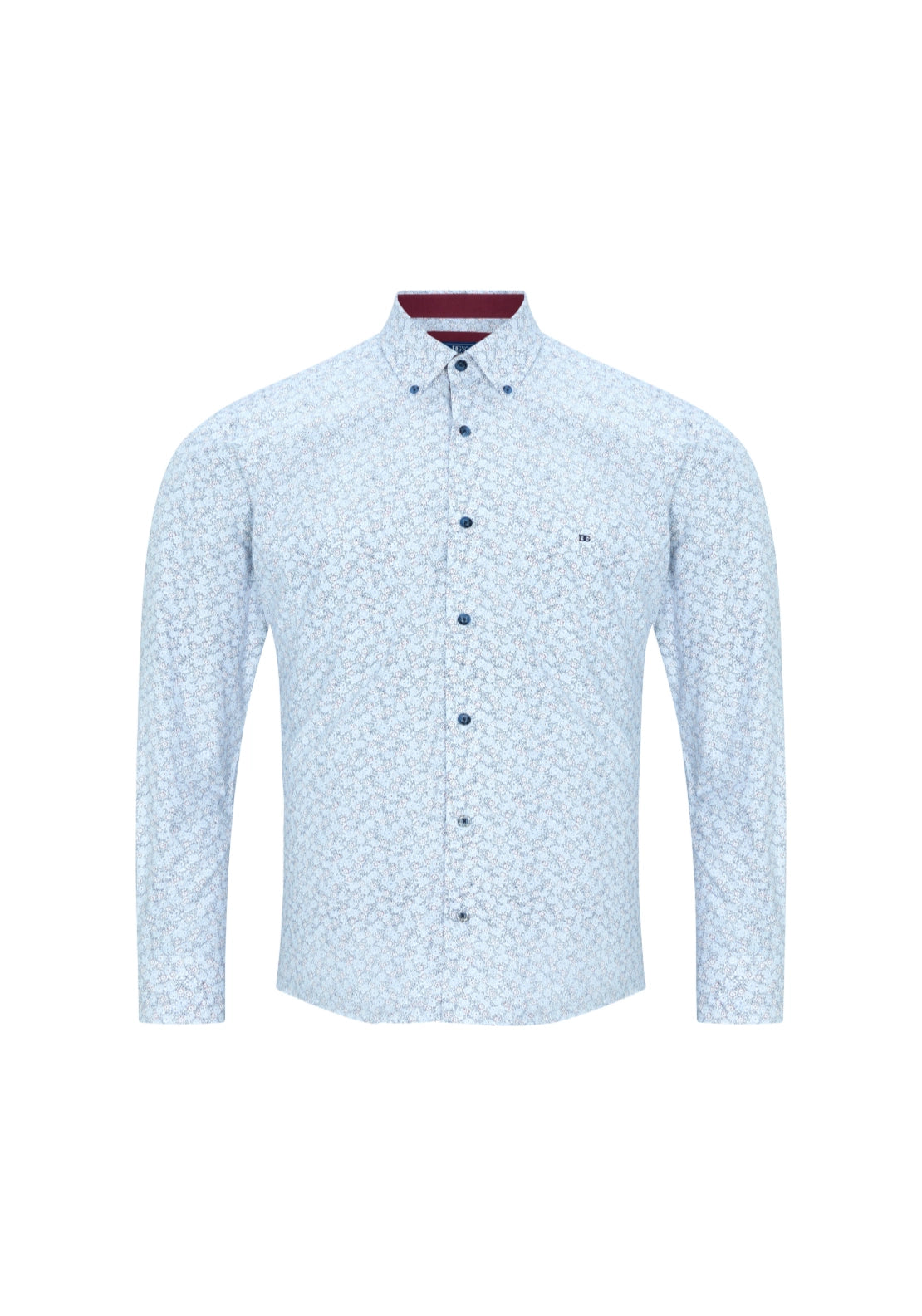 Long Sleeved Print Shirt - Red