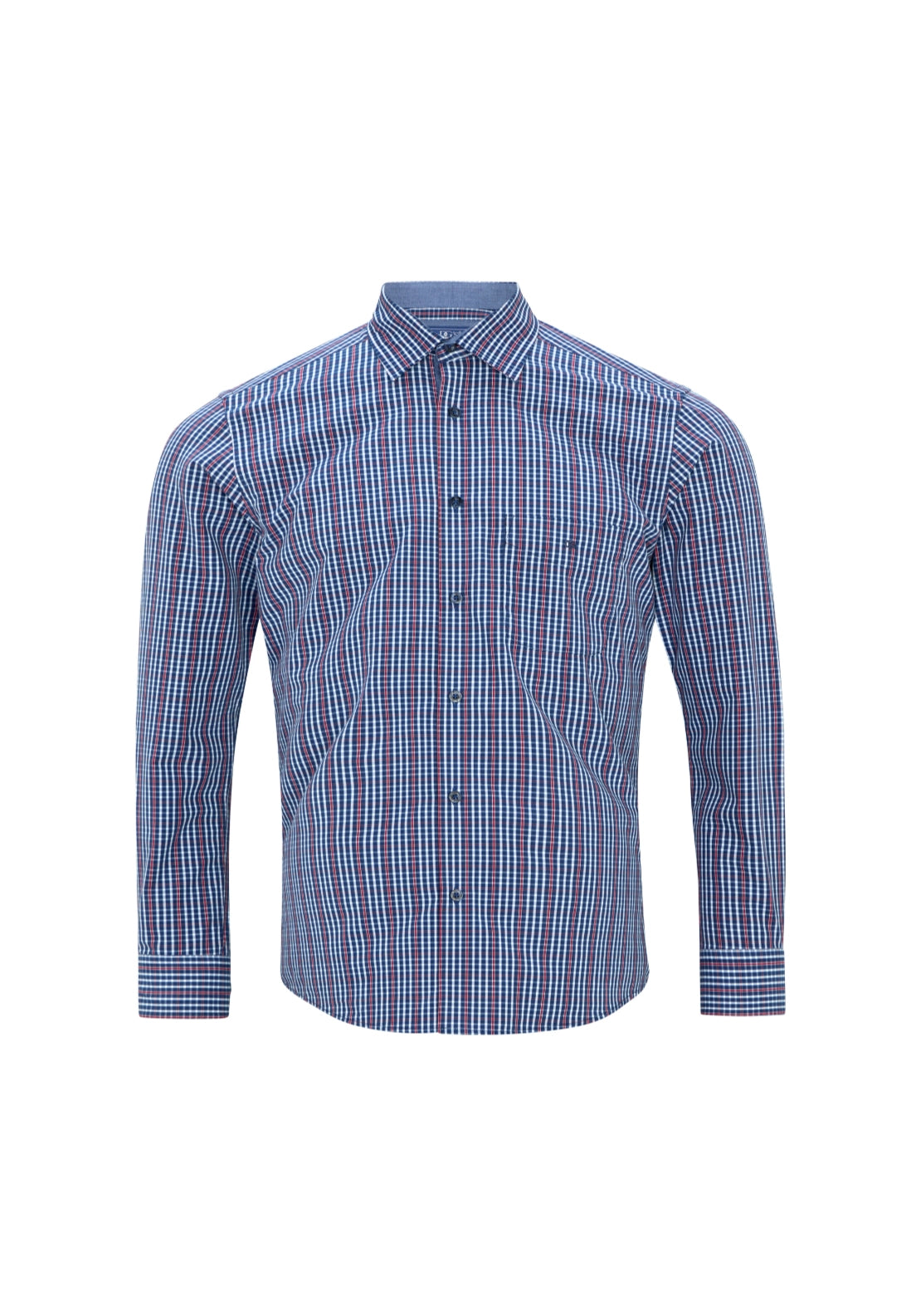 Check Shirt Long Sleeve - Navy