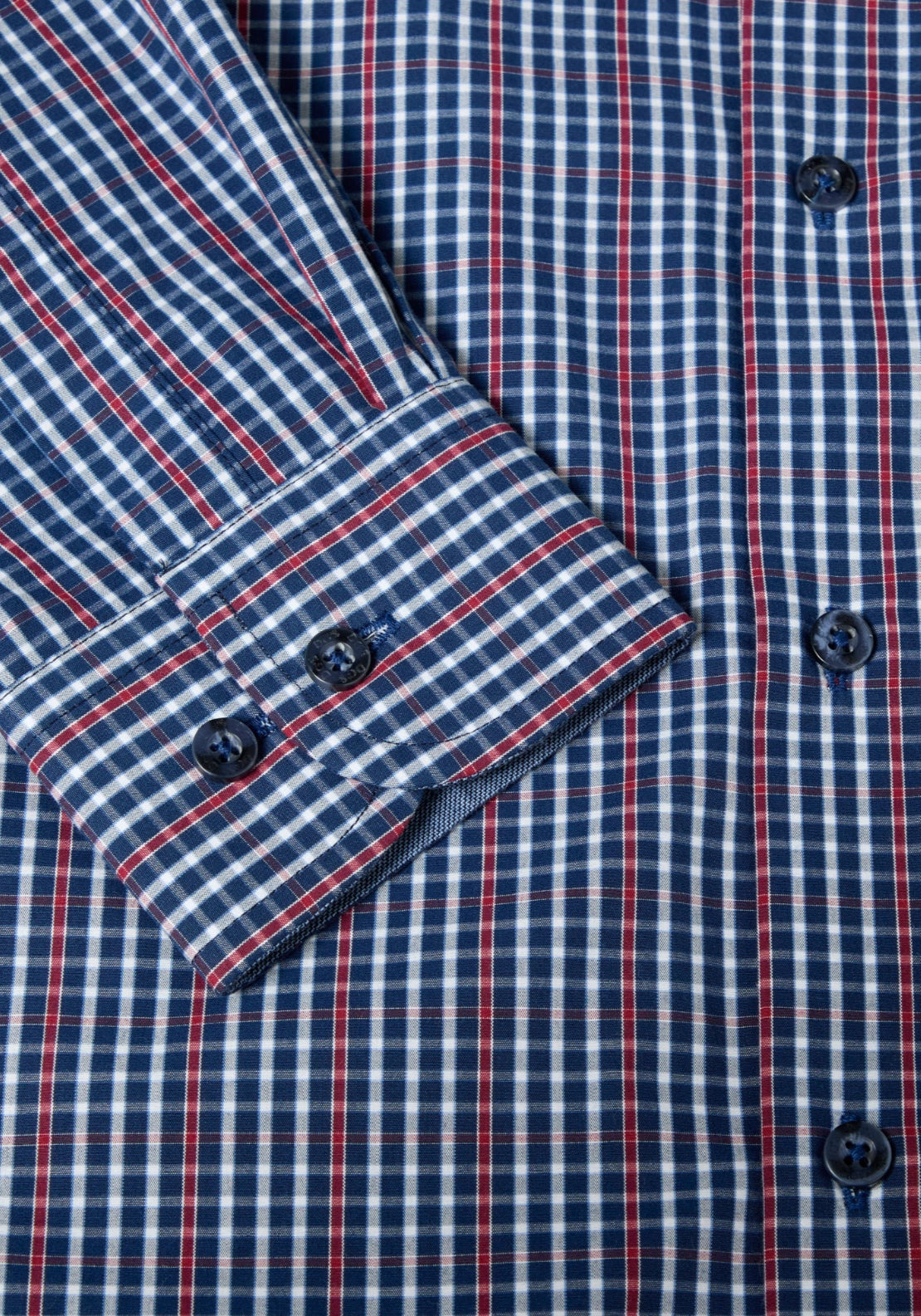 Check Shirt Long Sleeve - Navy