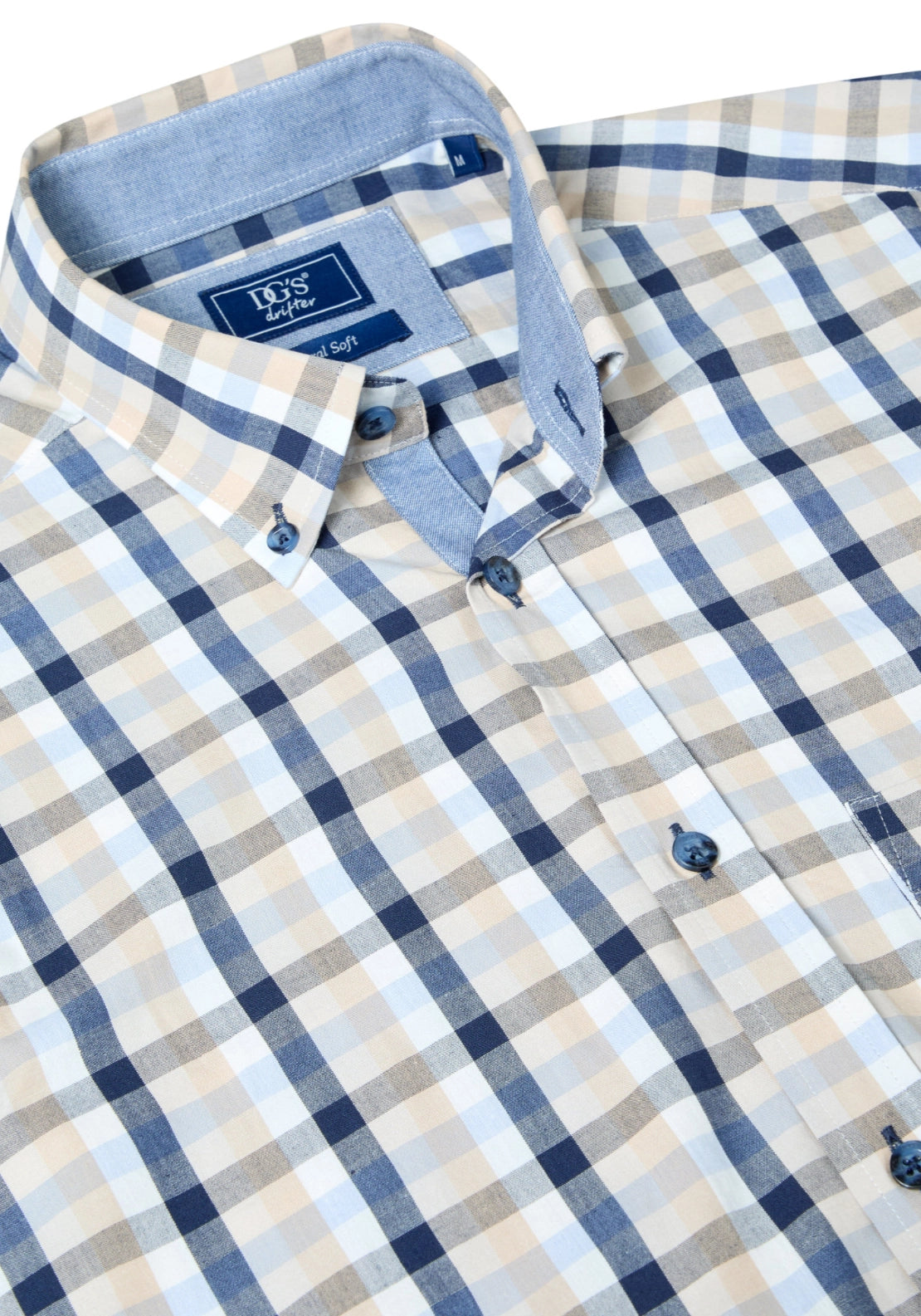 Long Sleeve Check Shirt - Blue