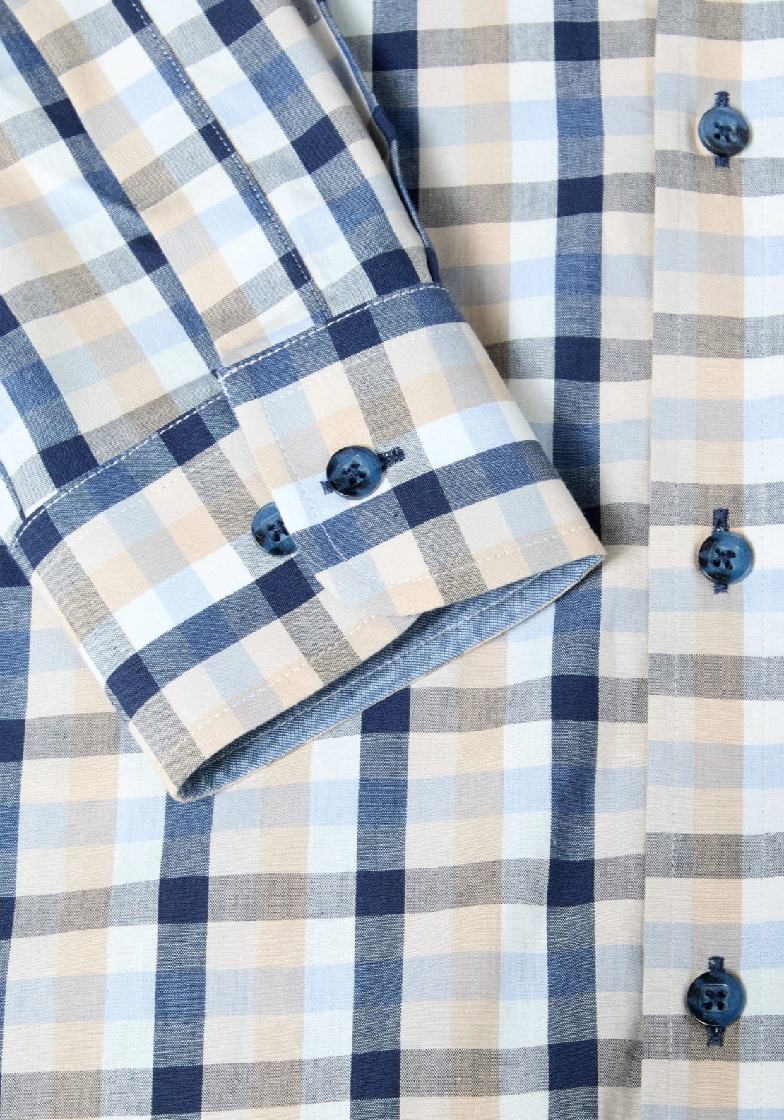 Long Sleeve Check Shirt - Blue