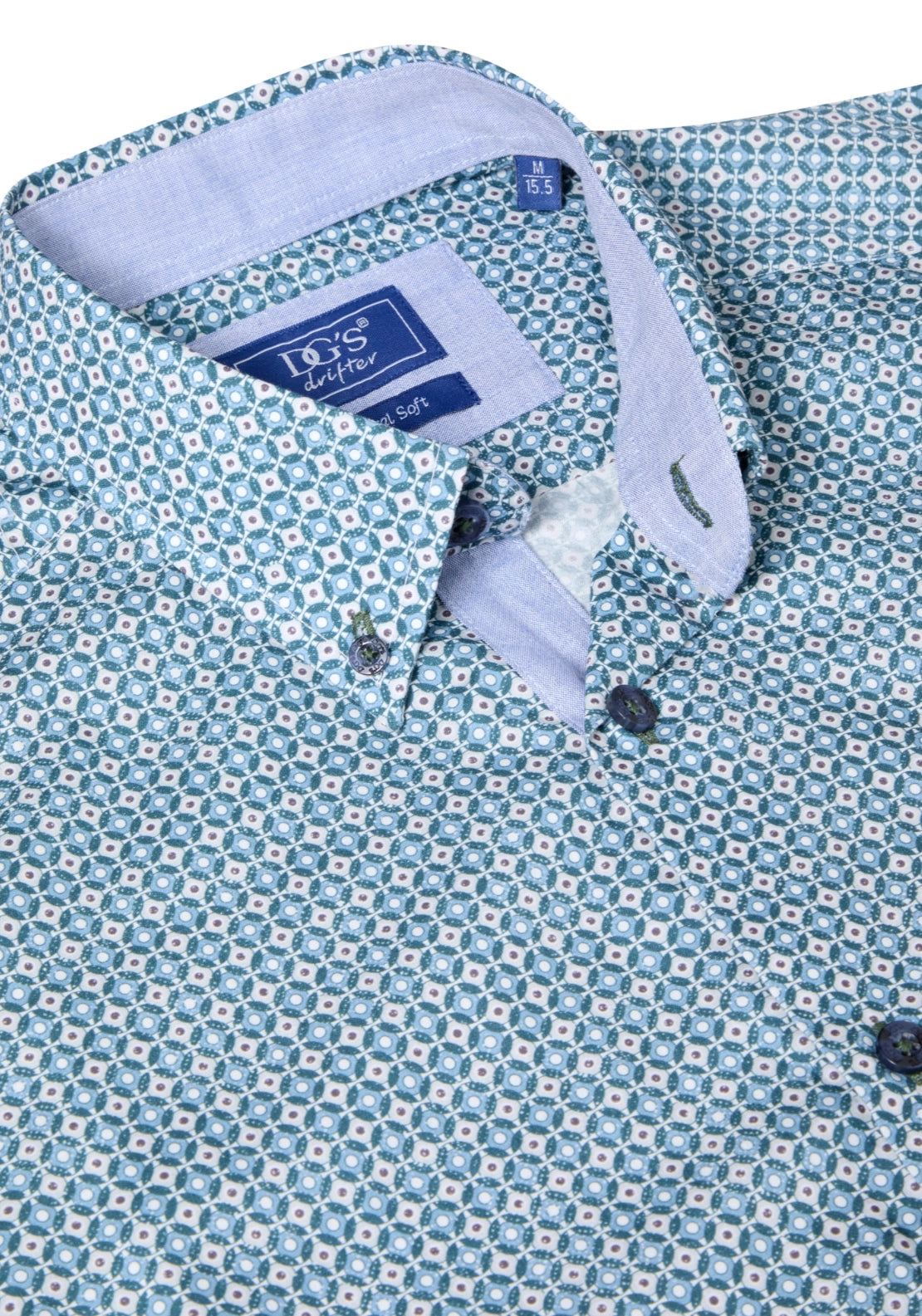 Long Sleeve Print Shirt - Blue