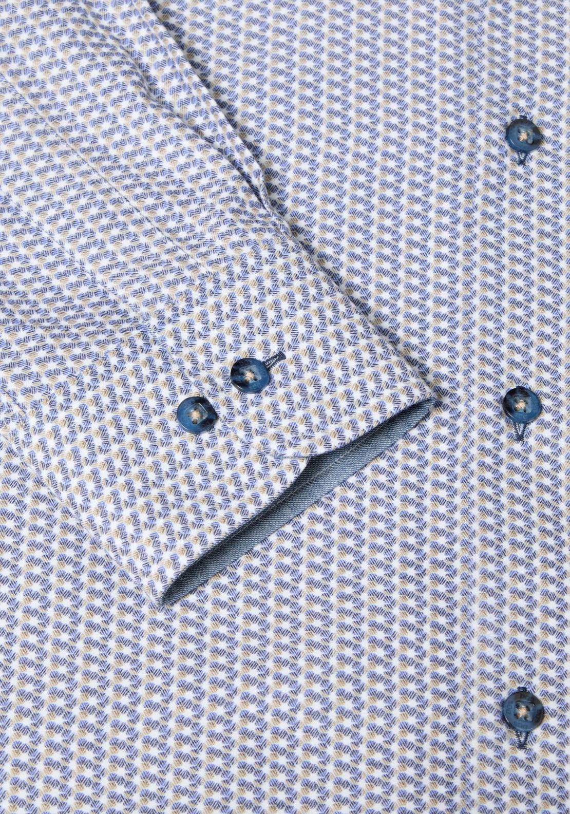 Print Shirt Long Sleeve - Blue