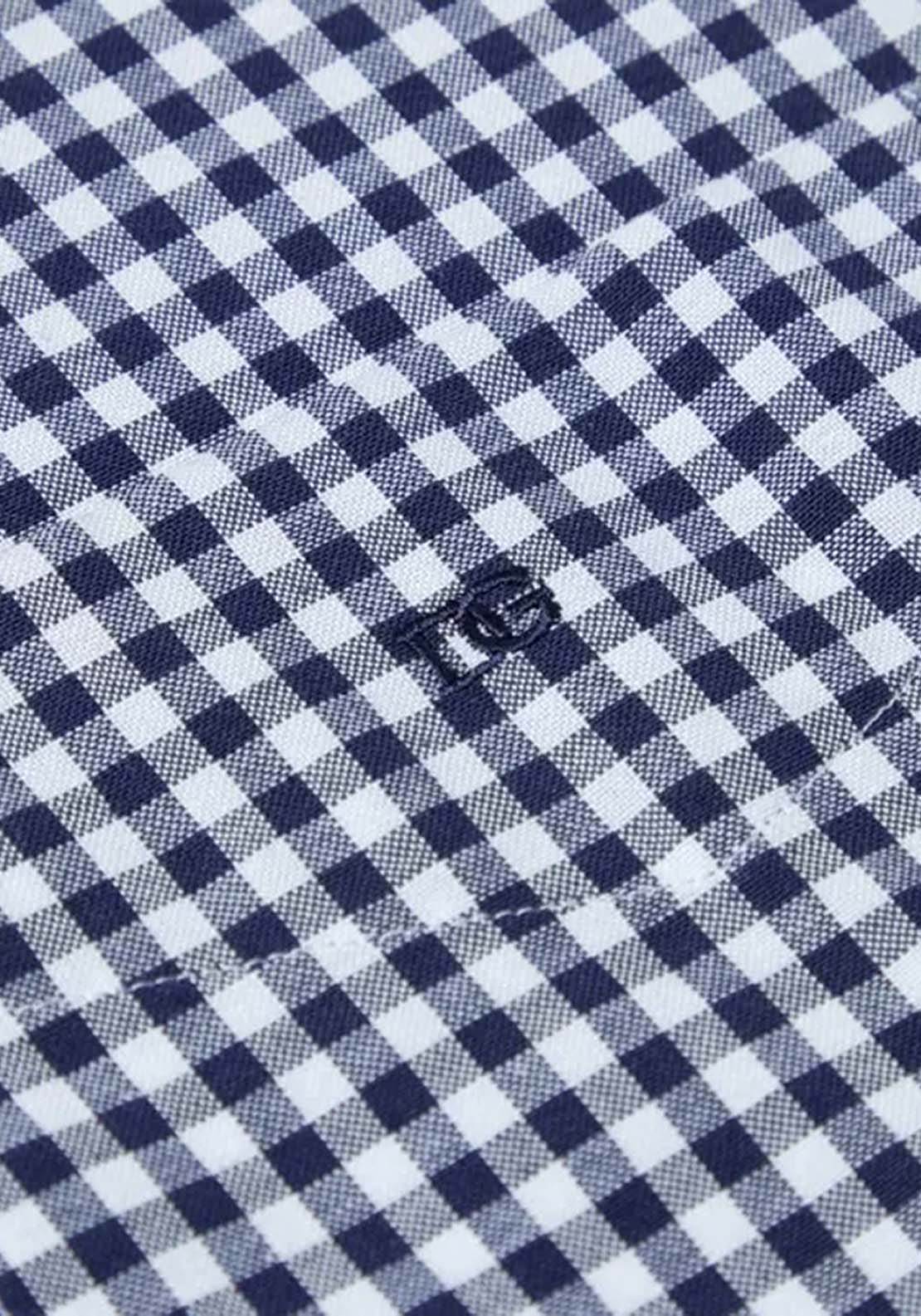 Drifter Long Sleeve Check Shirt - Navy 4 Shaws Department Stores