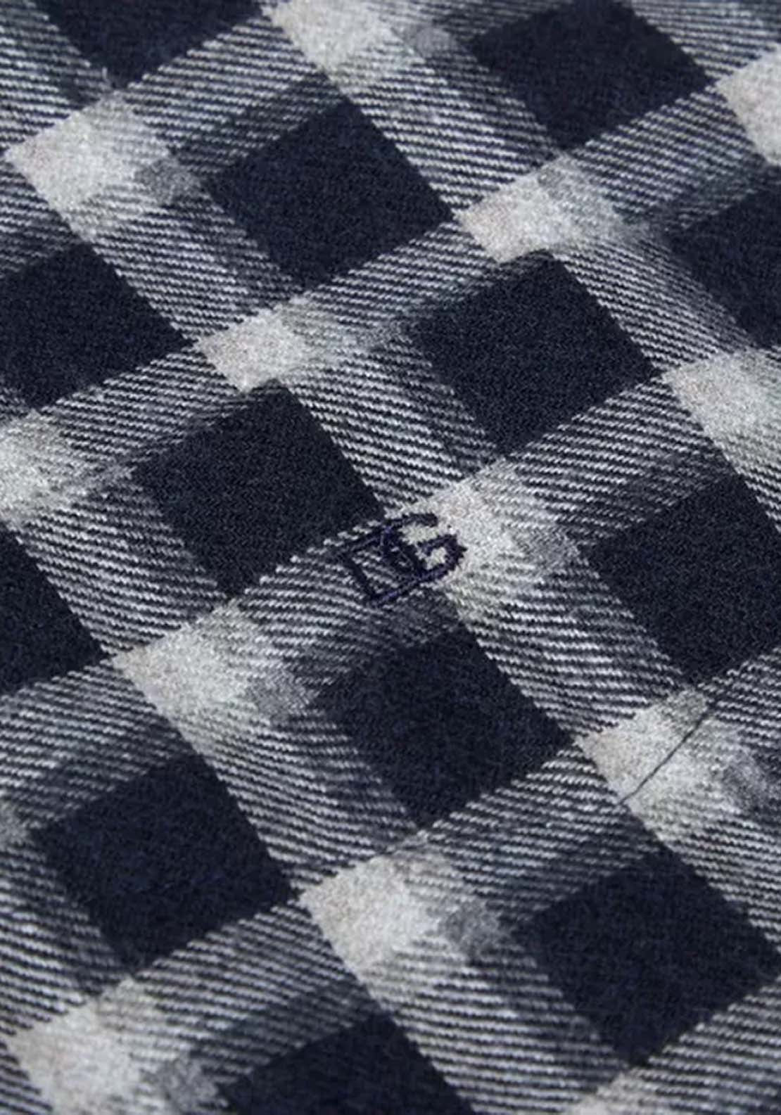 Drifter Long Sleeve Check Shirt - Navy 3 Shaws Department Stores