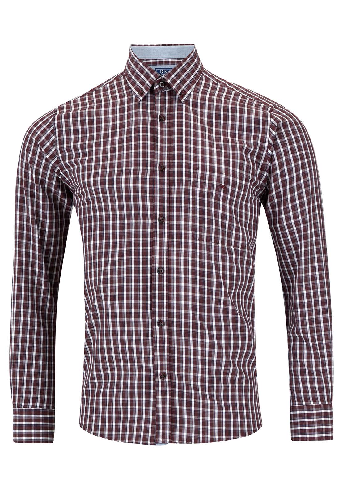 Drifter DG Drifter Regular Ivano Print Shirt - Red 1 Shaws Department Stores