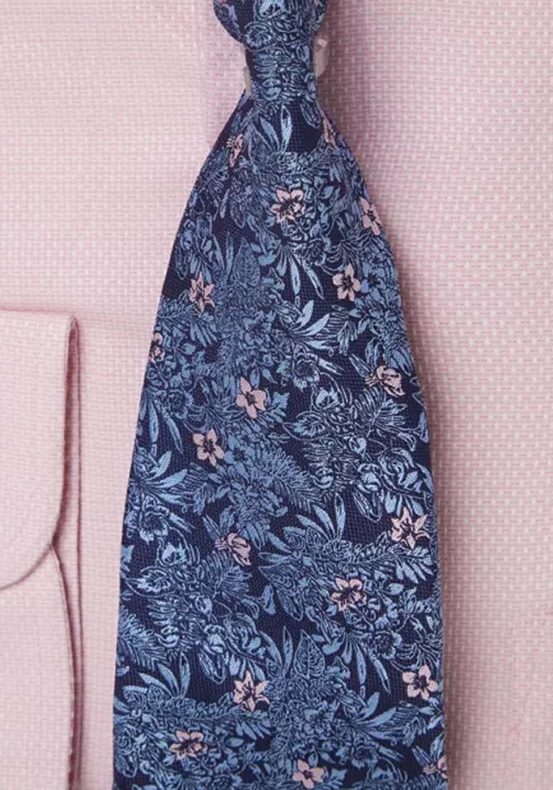 Daniel Grahame Dobby Boxed Shirt - Pink 3 Shaws Department Stores