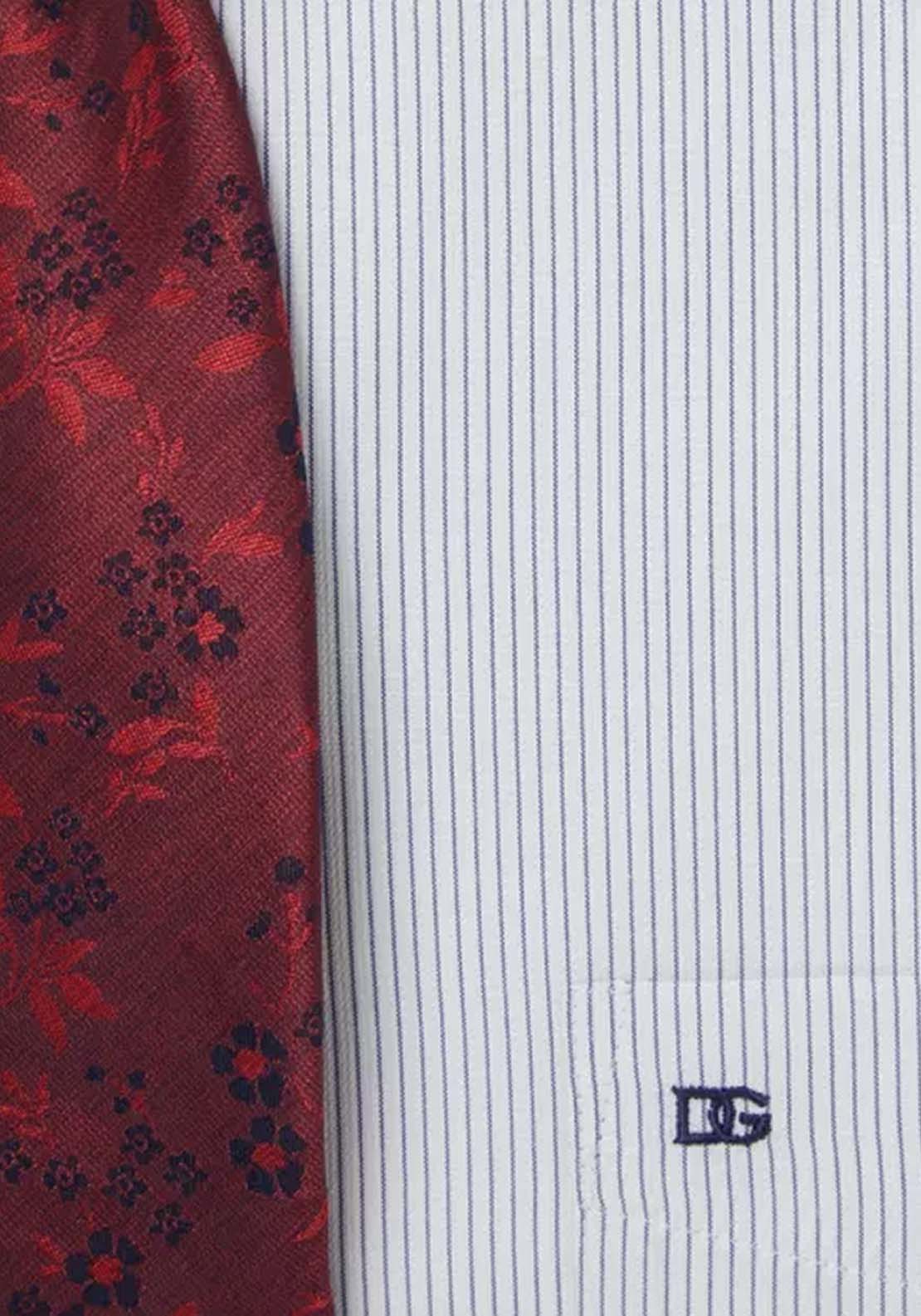 Daniel Grahame Striped Boxed Shirt - Blue 3 Shaws Department Stores
