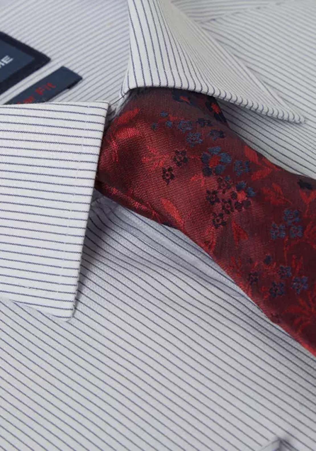 Daniel Grahame Striped Boxed Shirt - Blue 2 Shaws Department Stores