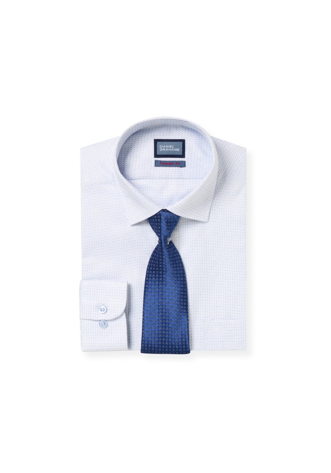 Boxed Print Shirt - Navy