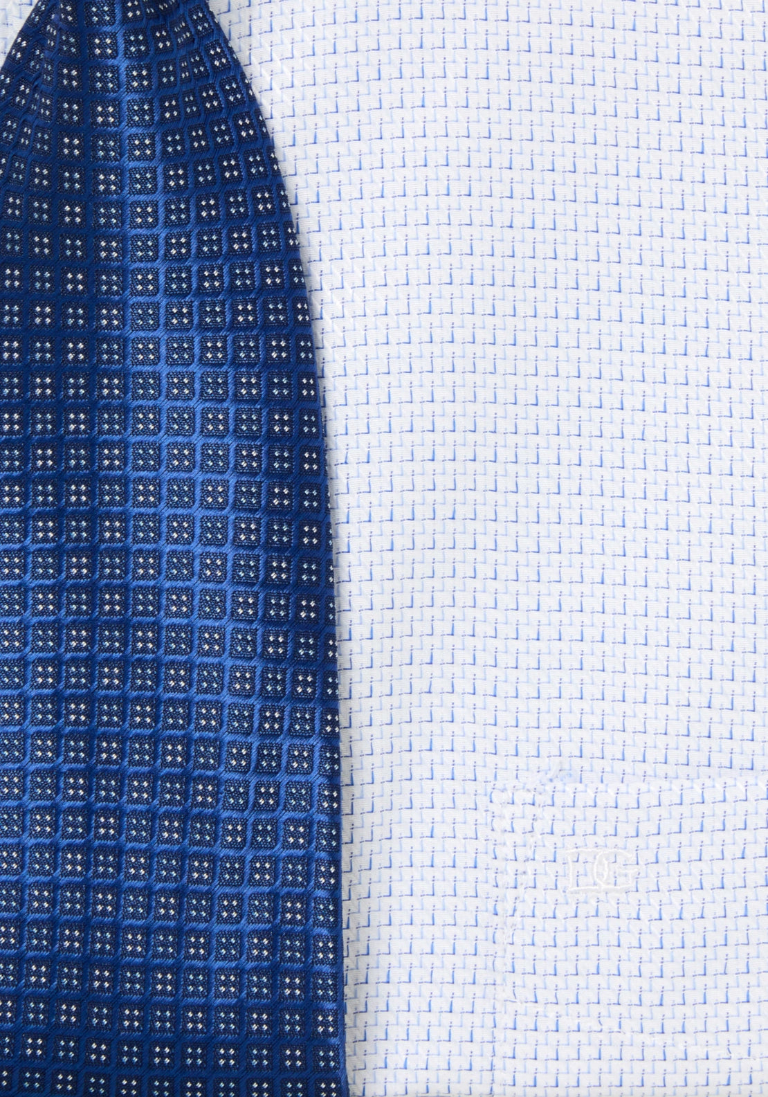 Boxed Print Shirt - Navy