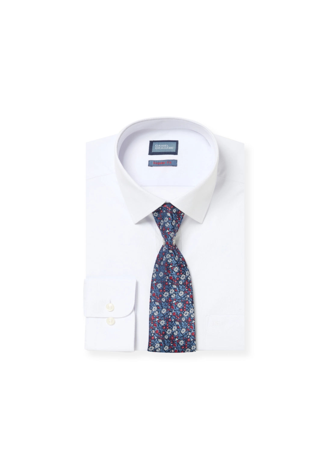 Boxed Plain Shirt - White