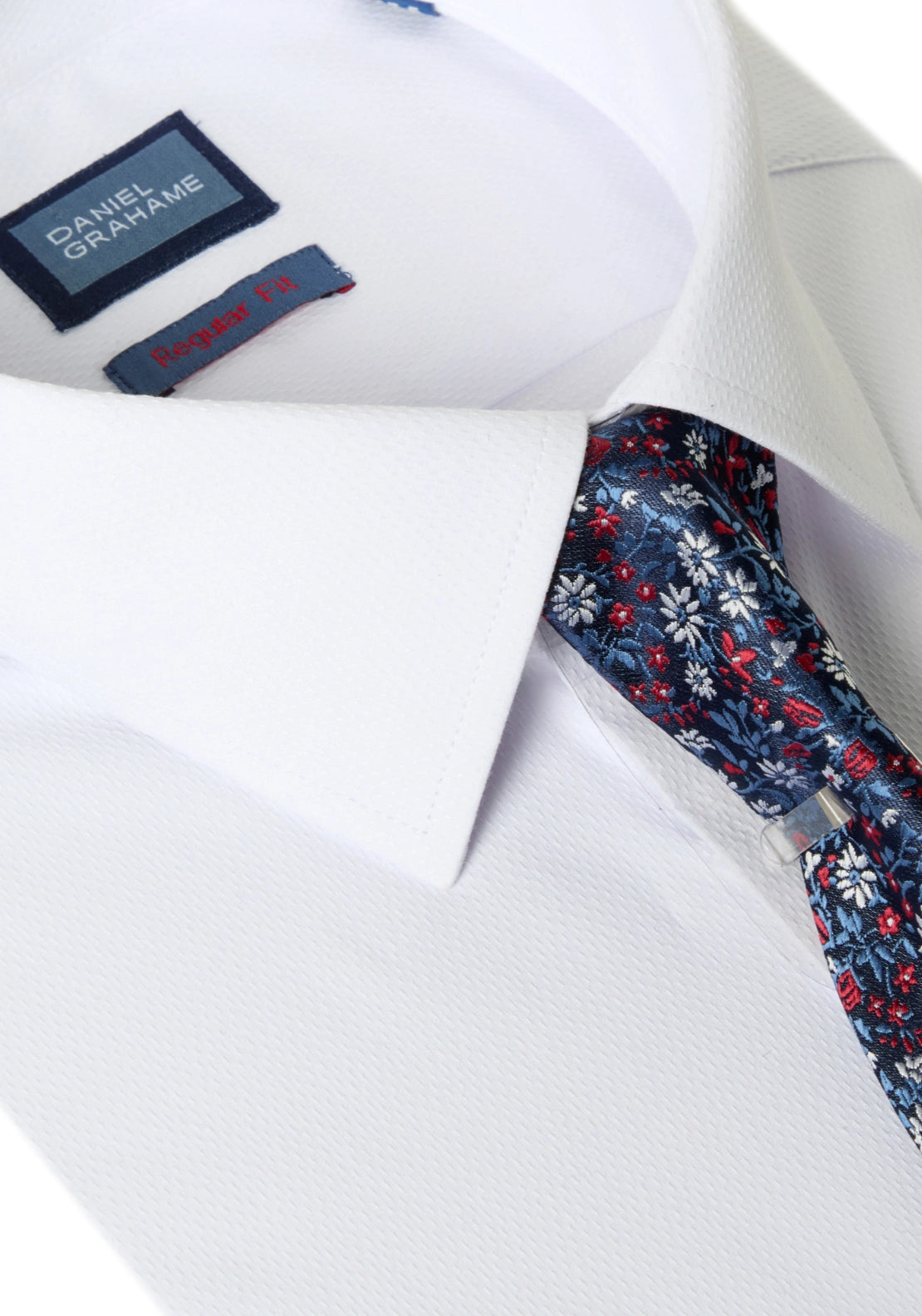 Boxed Plain Shirt - White