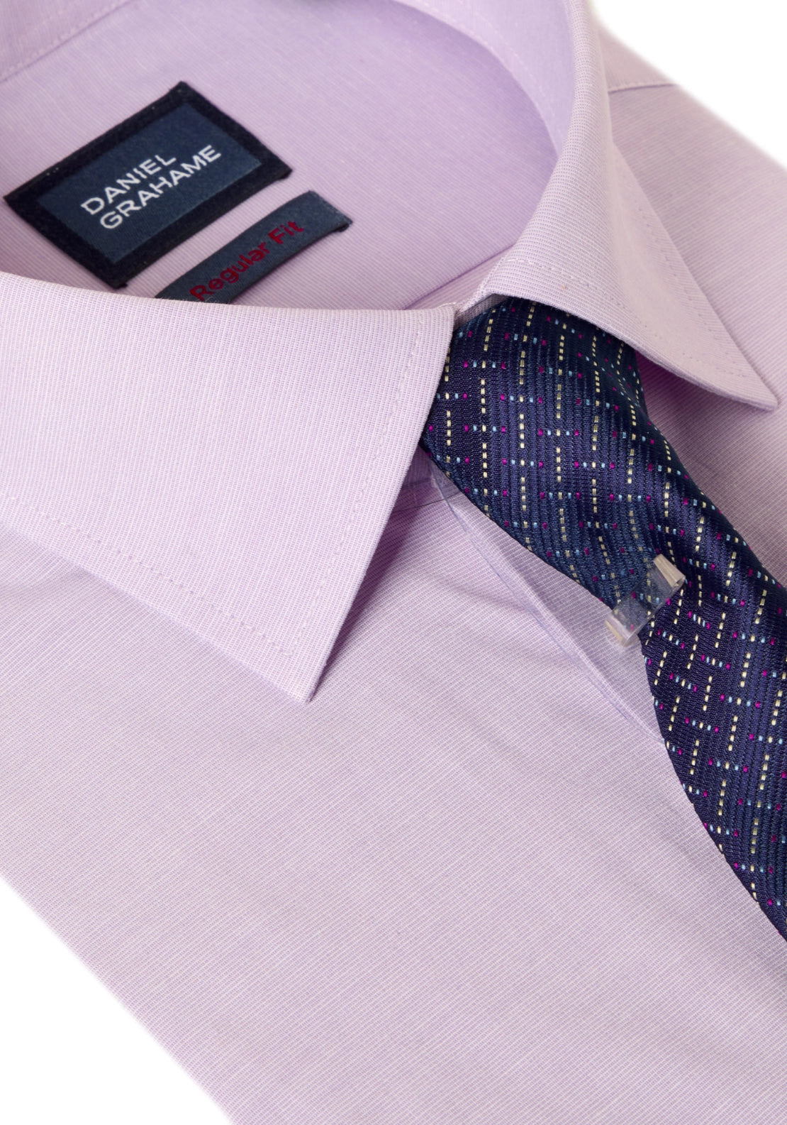 Boxed Plain Shirt - Purple