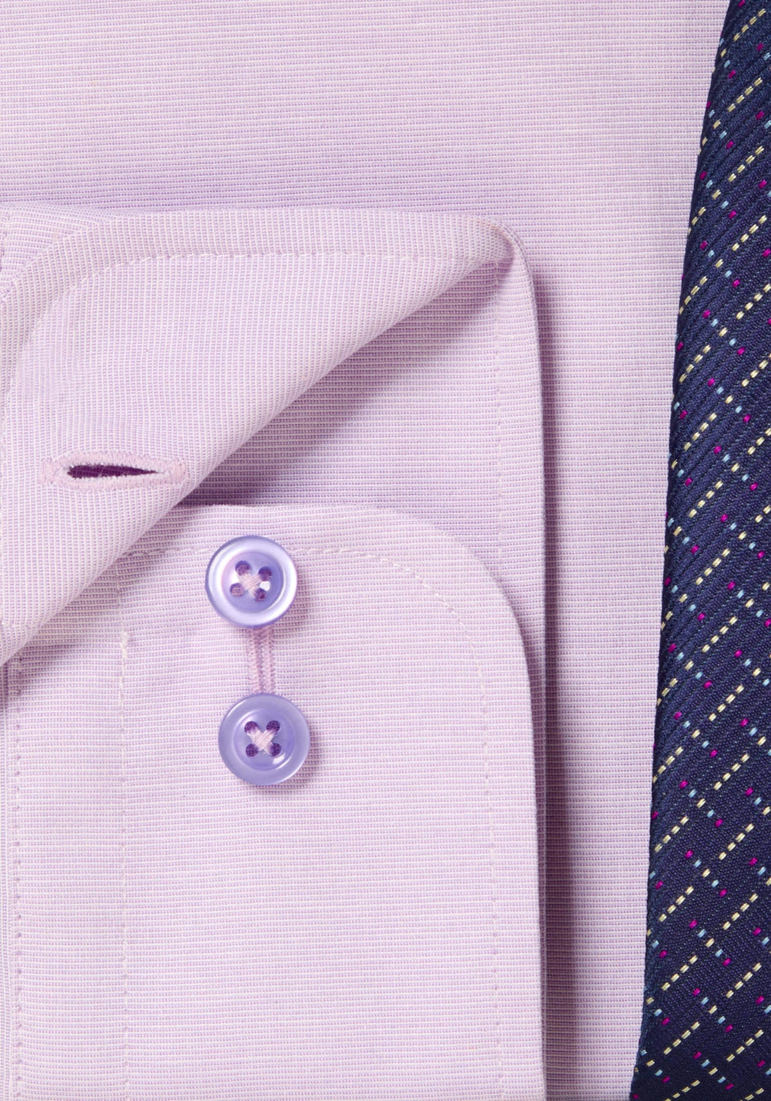 Boxed Plain Shirt - Purple