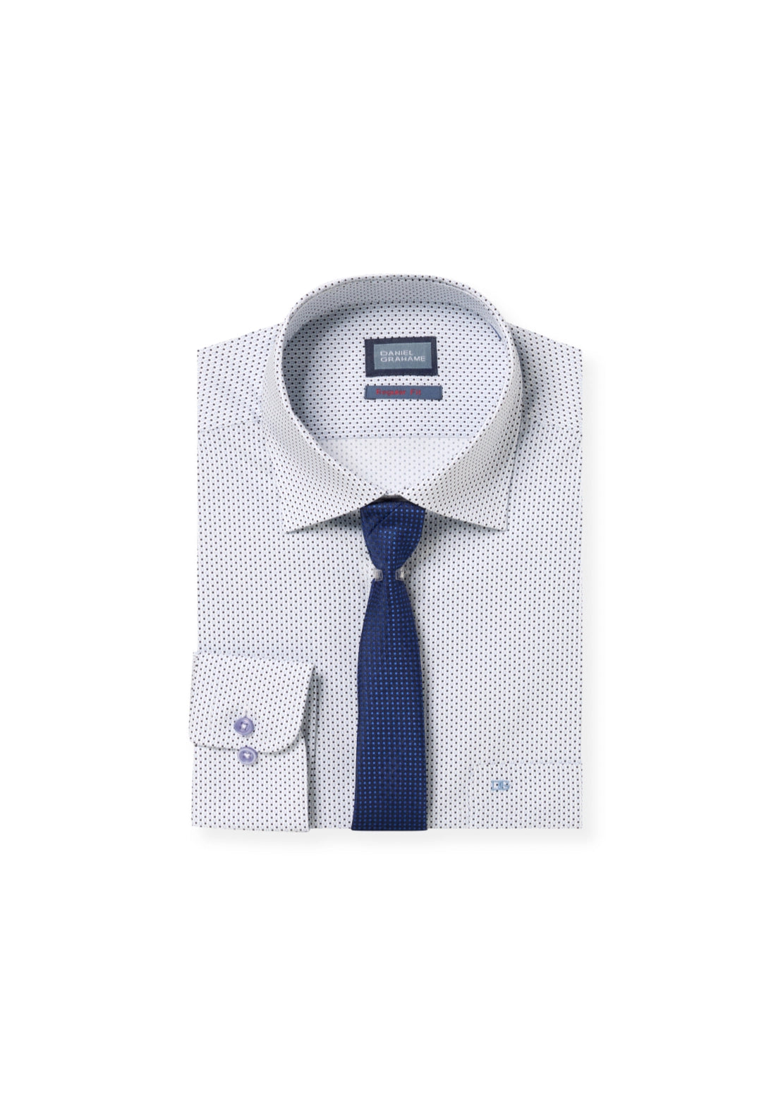 Boxed Print Shirt - Blue
