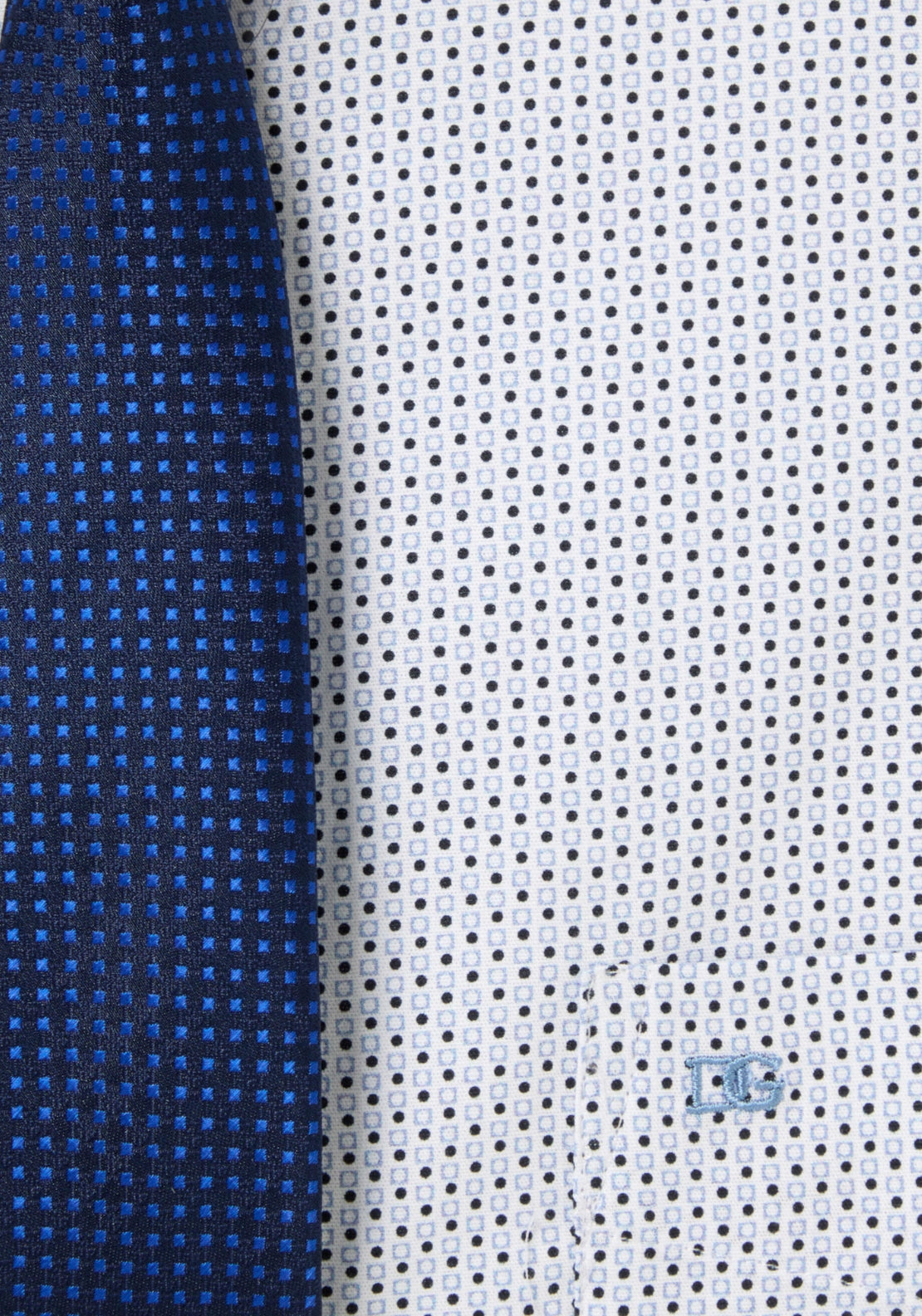 Boxed Print Shirt - Blue