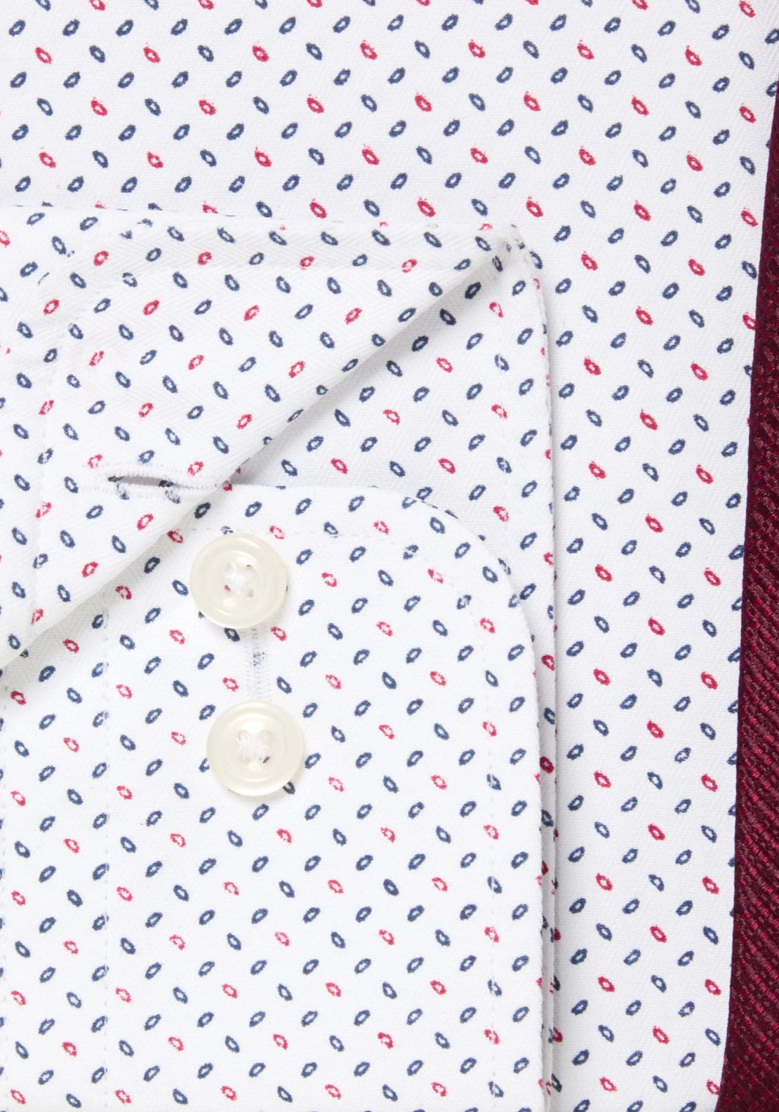 Boxed Print Shirt - Red