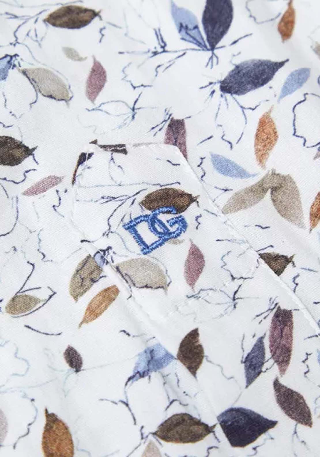 Daniel Grahame Long Sleeve Print Shirt - Blue 4 Shaws Department Stores
