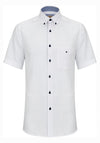 Short Sleeve Plain Shirt - White