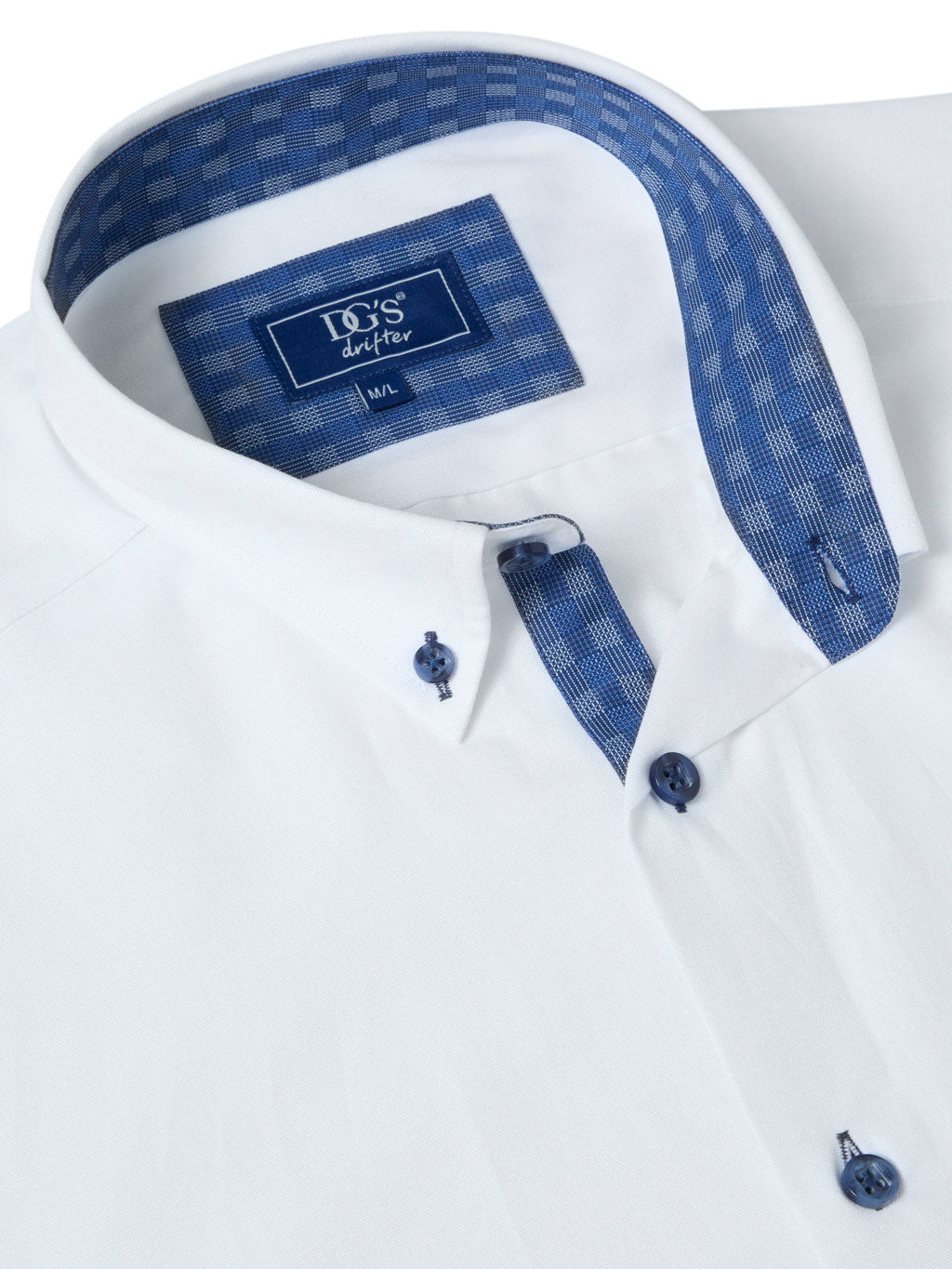 Drifter Ivano Short Sleeve Shirt - White 2 Shaws Department Stores