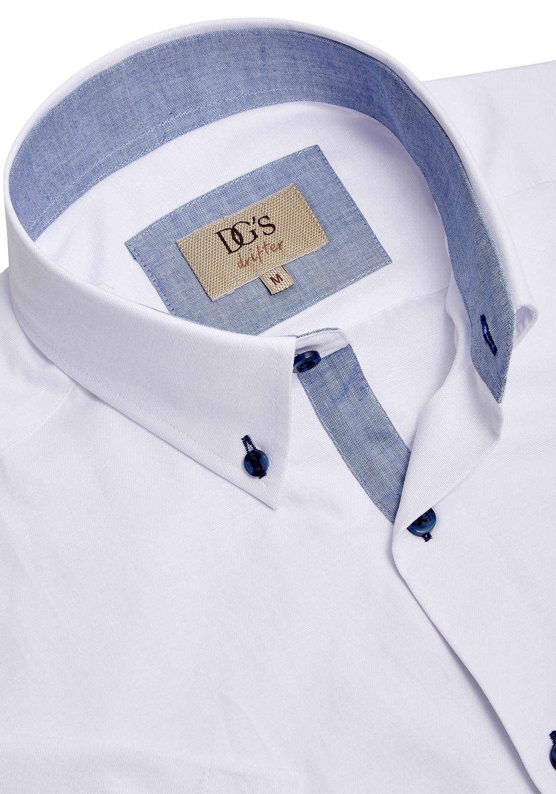 Drifter Short Sleeve Plain Shirt - White 2 Shaws Department Stores