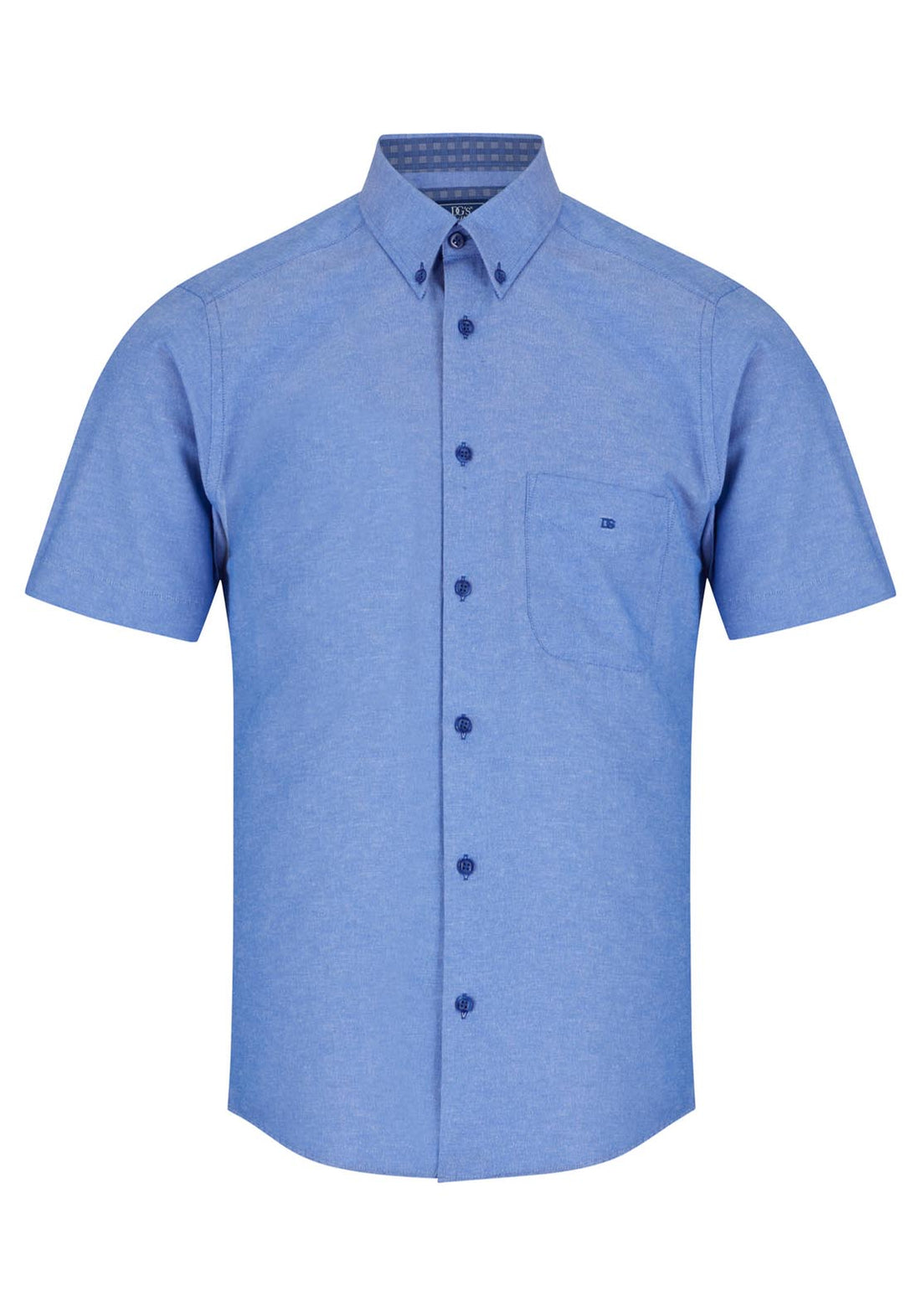 Chemise Homme Poore Simon's Manches Courtes - Col Boutonné - Taille S - Violet