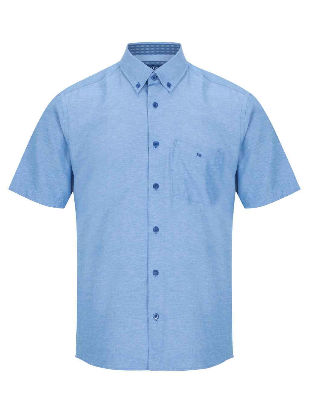 Drifter Ivano Short Sleeve Shirt - Blue 1 Shaws Department Stores