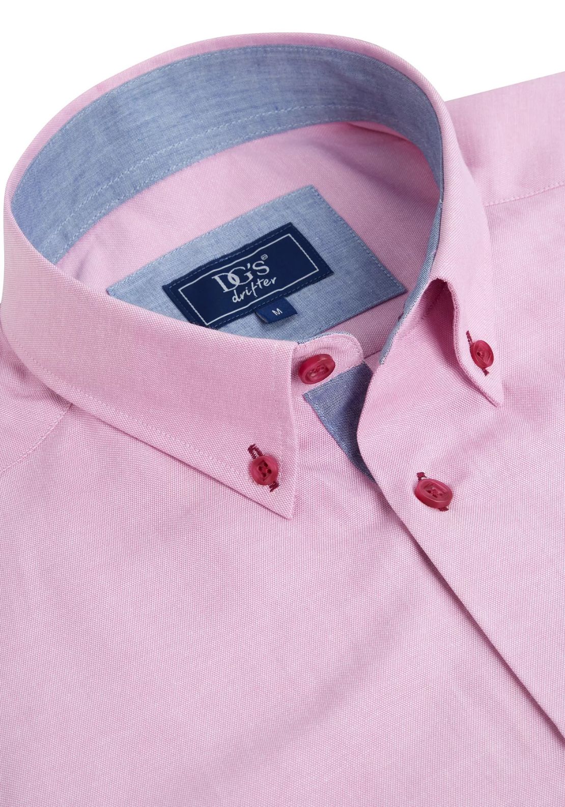 Drifter Regular Ivano Shirt - Lt Pink 2 Shaws Department Stores