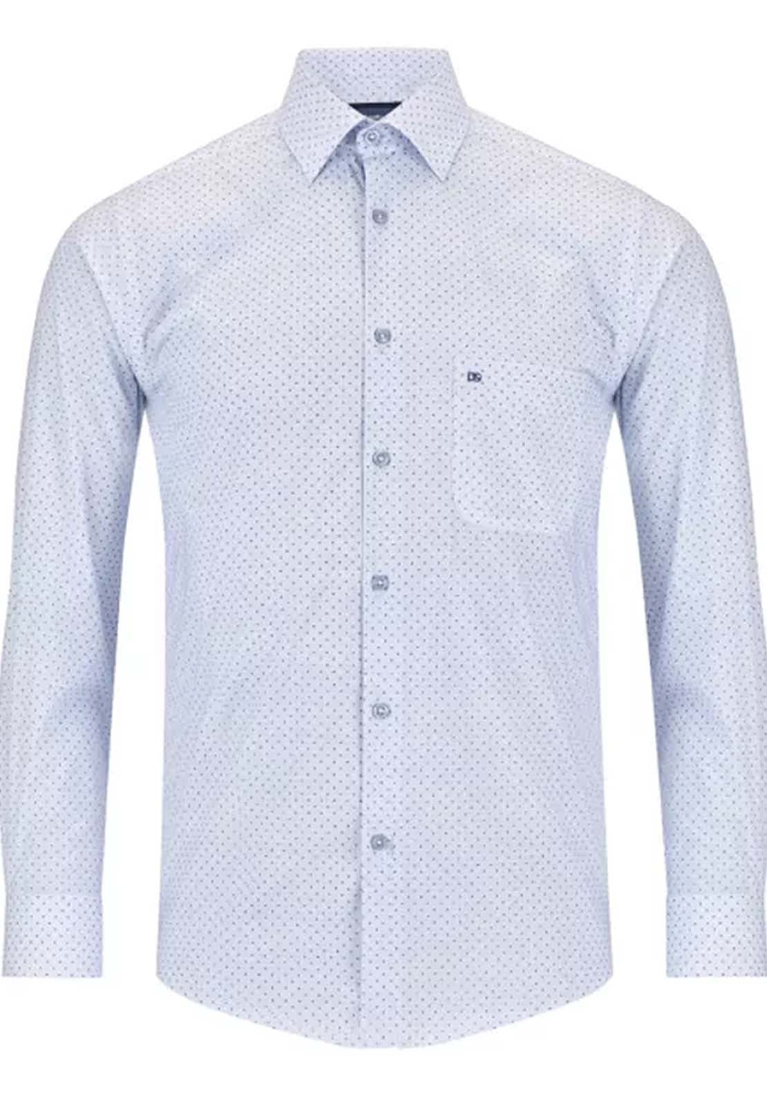 Daniel Grahame Long Sleeve Plain Shirt - Navy 1 Shaws Department Stores