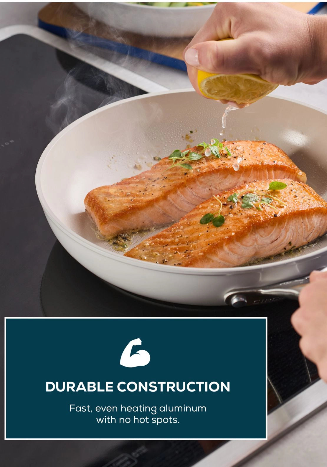 Halo With Laserdefense Covered Skillet 30cm - White