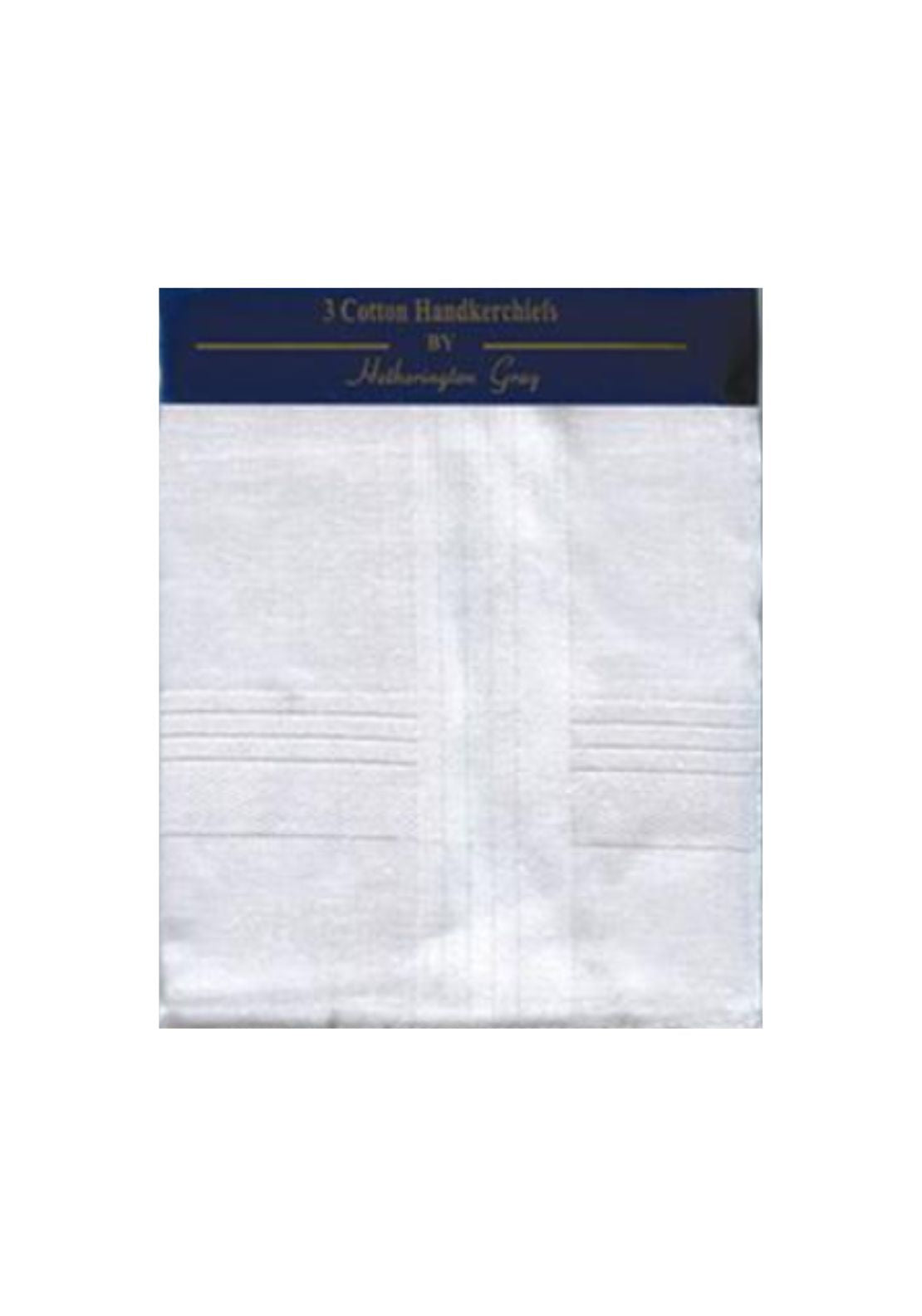Spence Bryson Mens White Satin Border 3 Pack Handkerchiefs - White 1 Shaws Department Stores