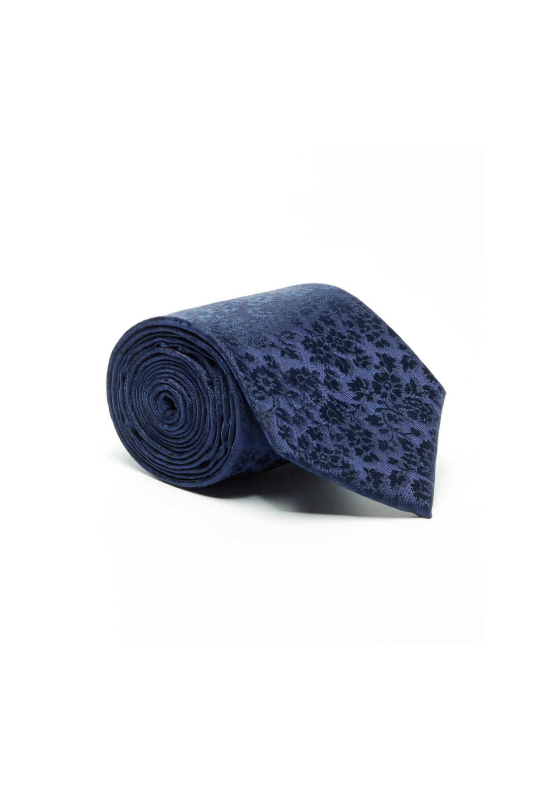 Print Tie With Pocket Square Set - Blue
