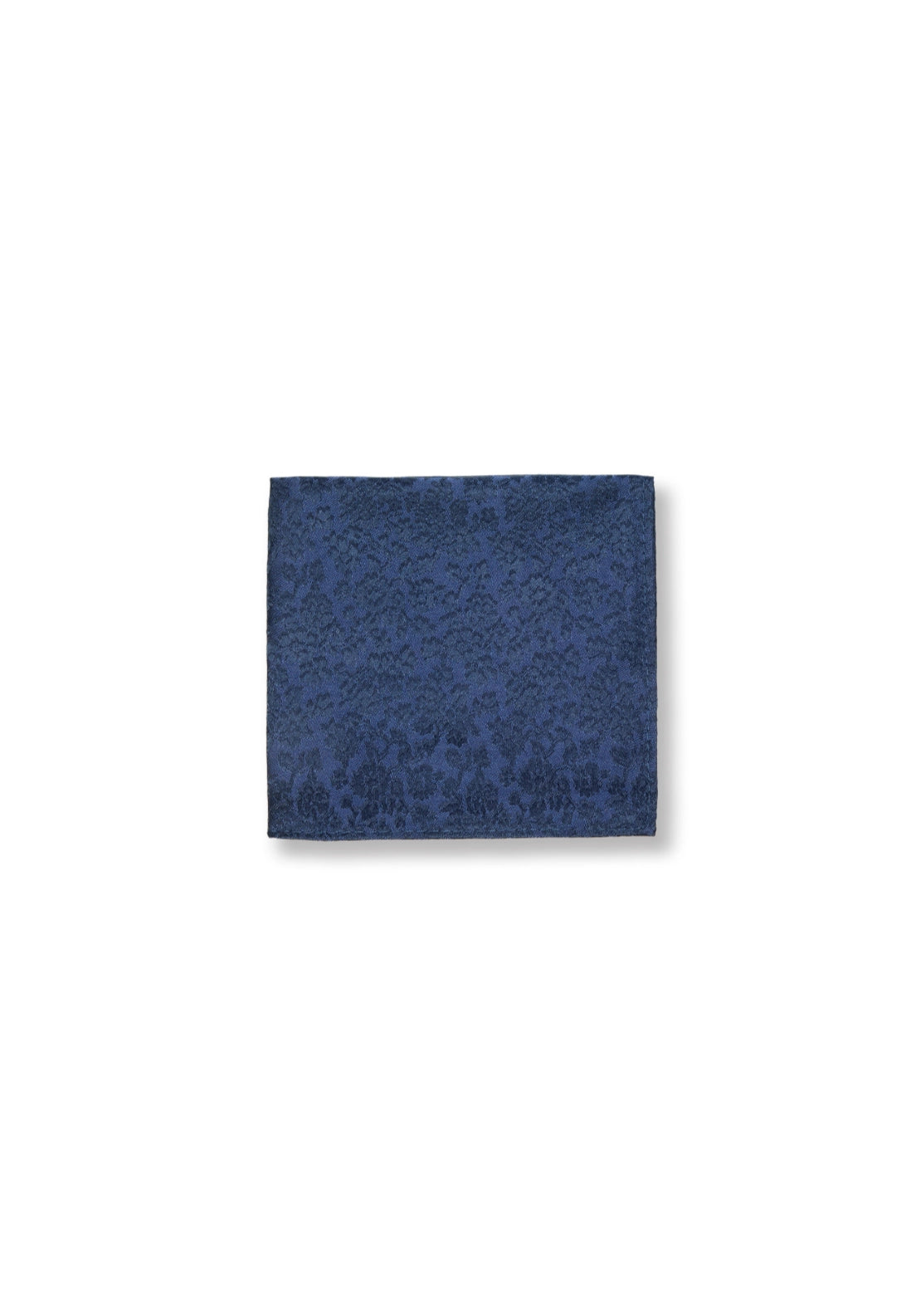 Print Tie With Pocket Square Set - Blue