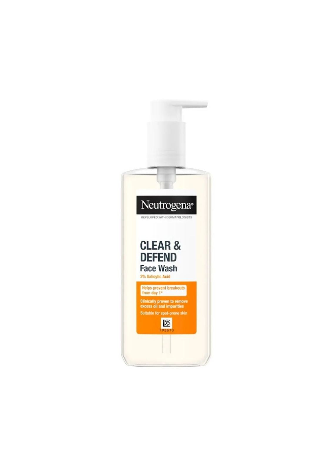 Neutrogena Clear &amp; Defend 2% Salicylic Acid Face Wash 1 Shaws Department Stores