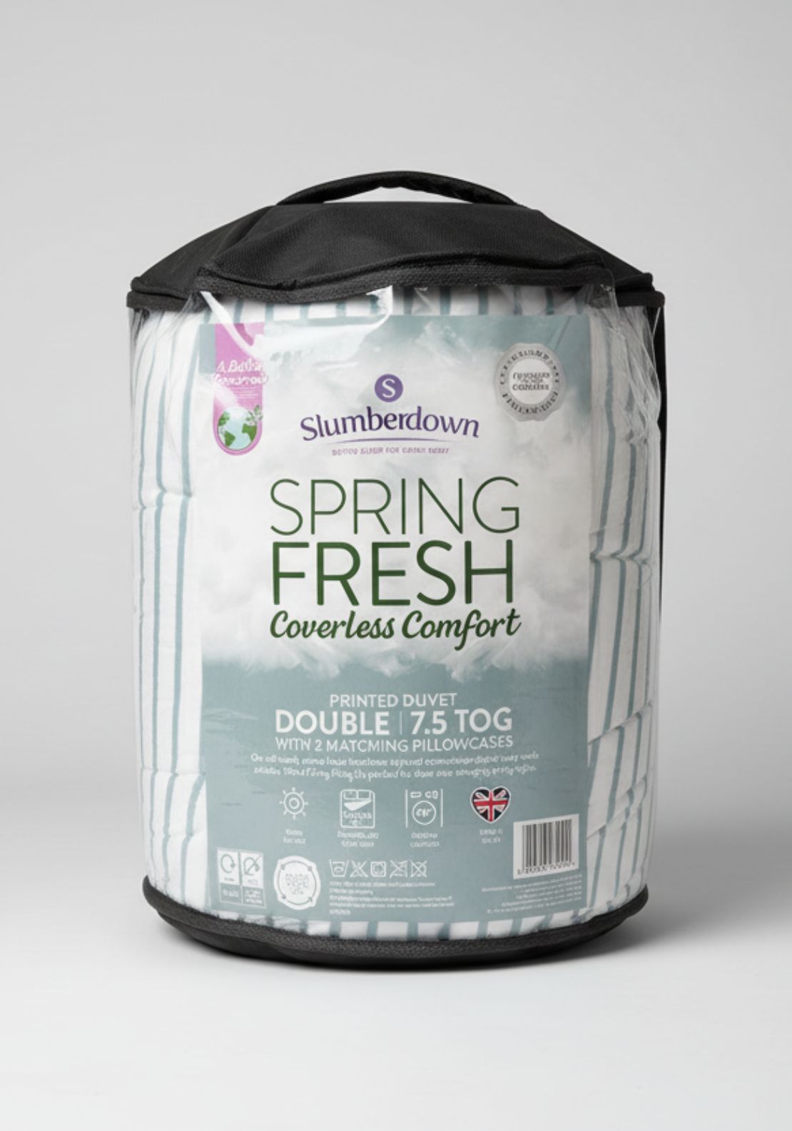 Slumberdown Spring Fresh Coverless Duvet 7.5 Tog - White 4 Shaws Department Stores