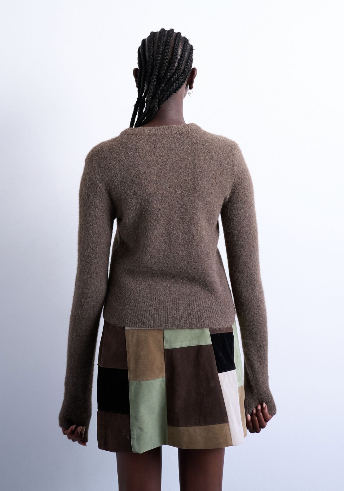 Topshop Sia Cardigan - Chocolate Brown 2 Shaws Department Stores