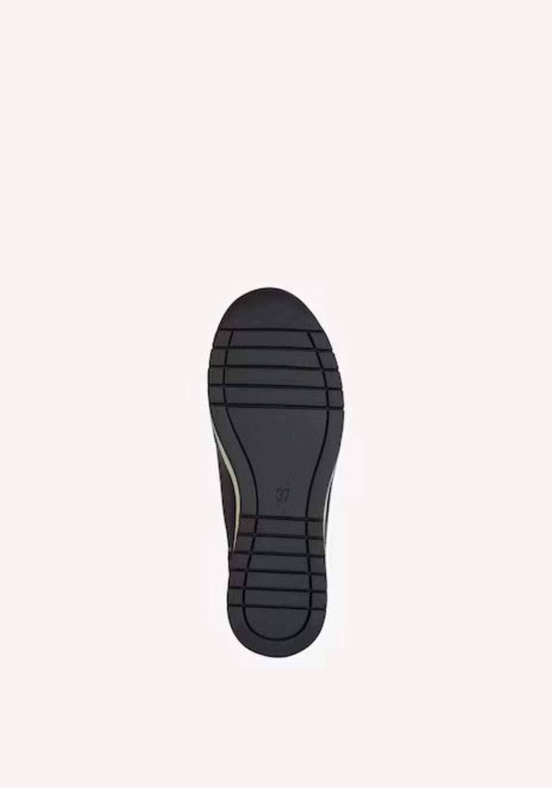 Zip Front Wedge Trainer Boot - Black