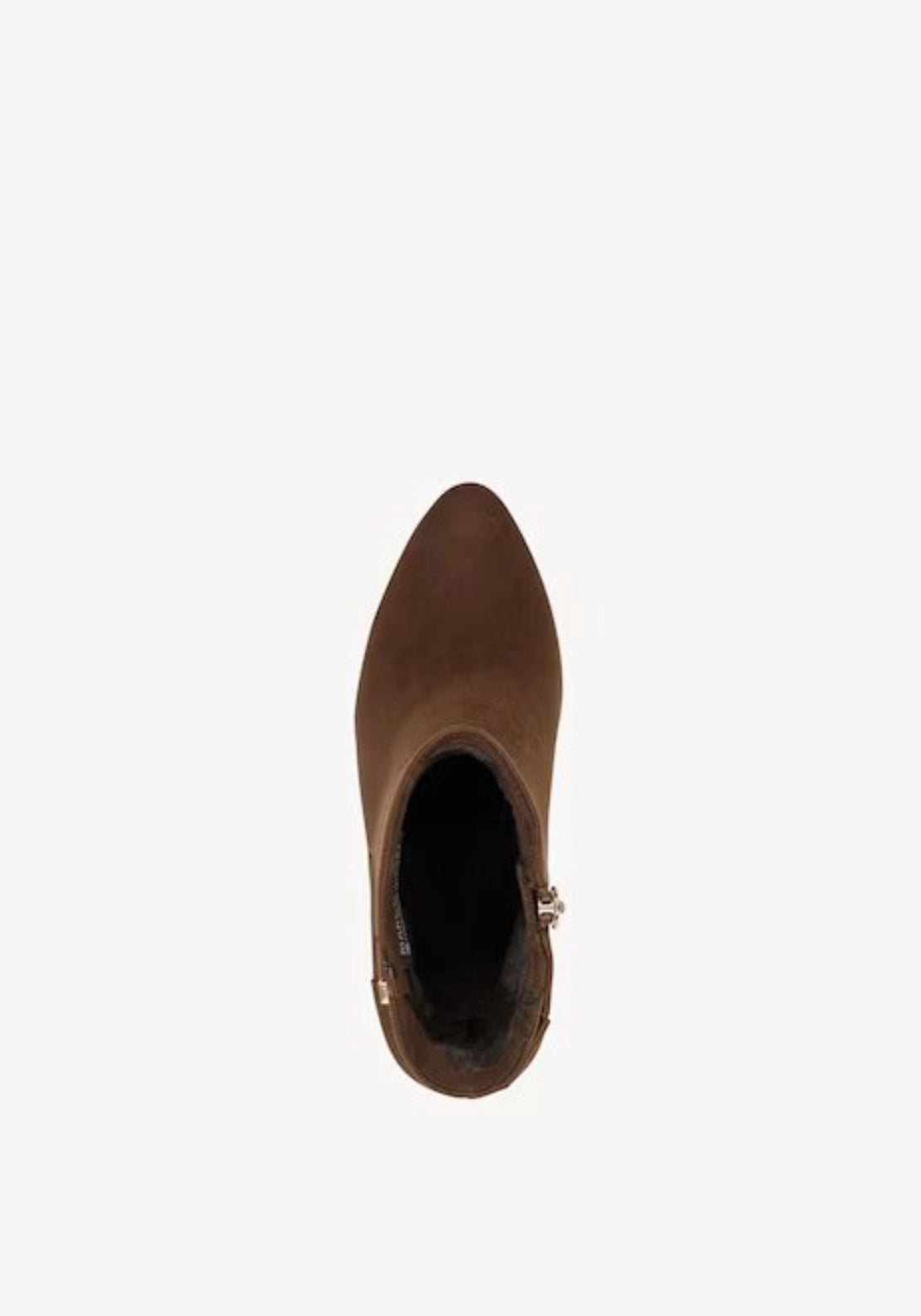 Metallic Trim High Heel Boot - Cinnamon