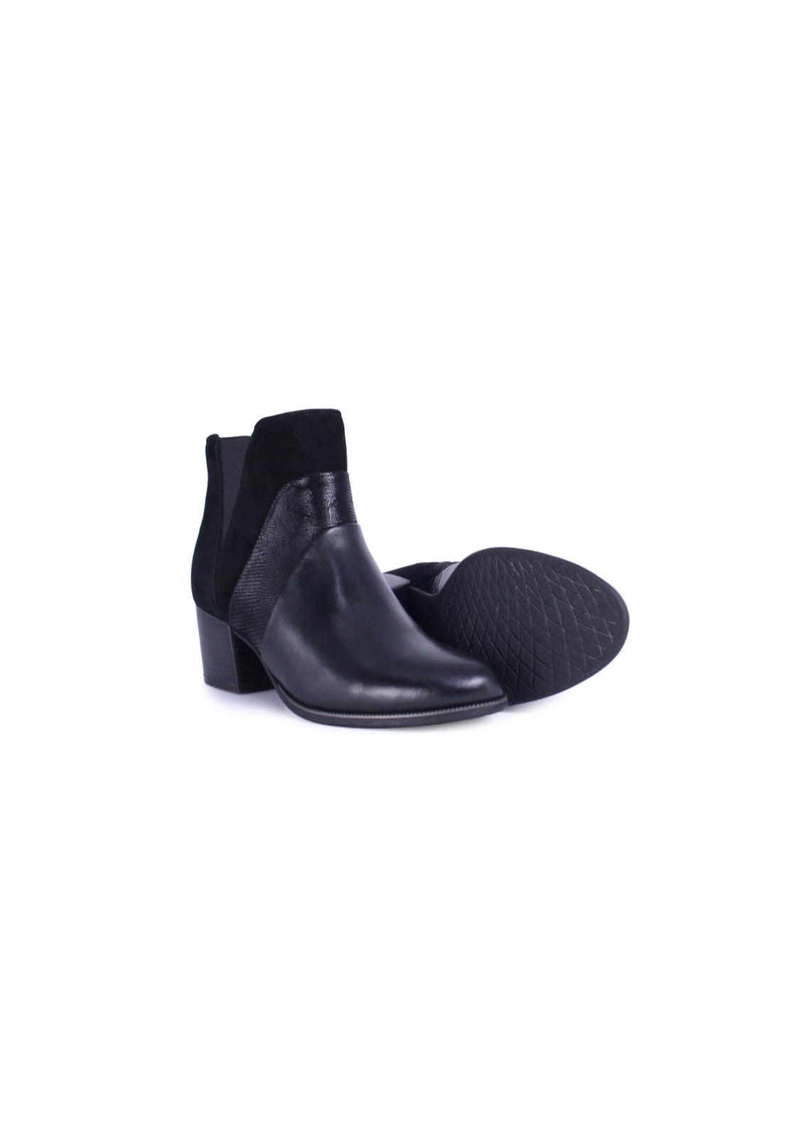 Dubarry Cindy Block Heel Boot - Black 5 Shaws Department Stores